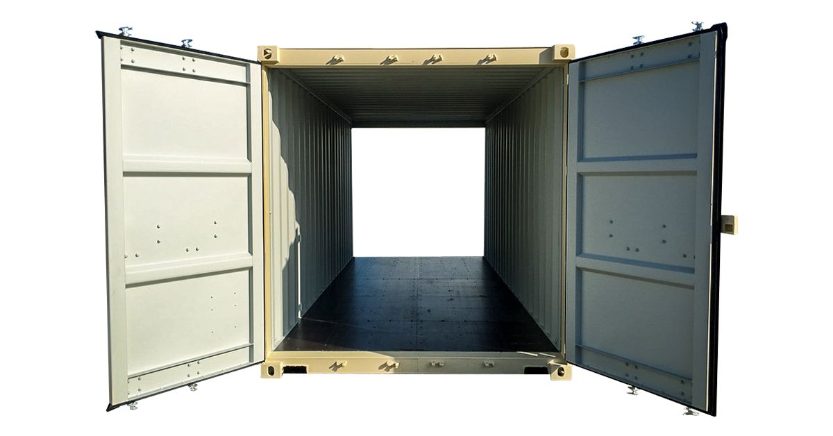 20' High Cube Double Door Container - One Trip