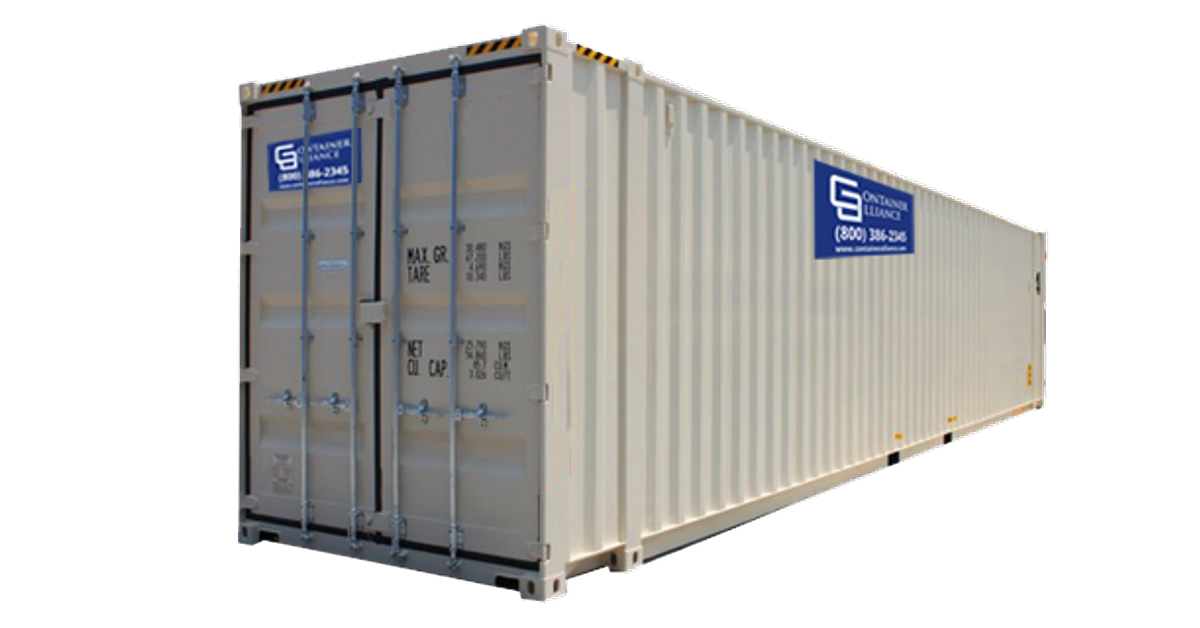 45' High Cube Double Door Container - One Trip