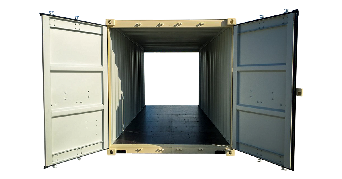20' Standard Double Door Container - One Trip
