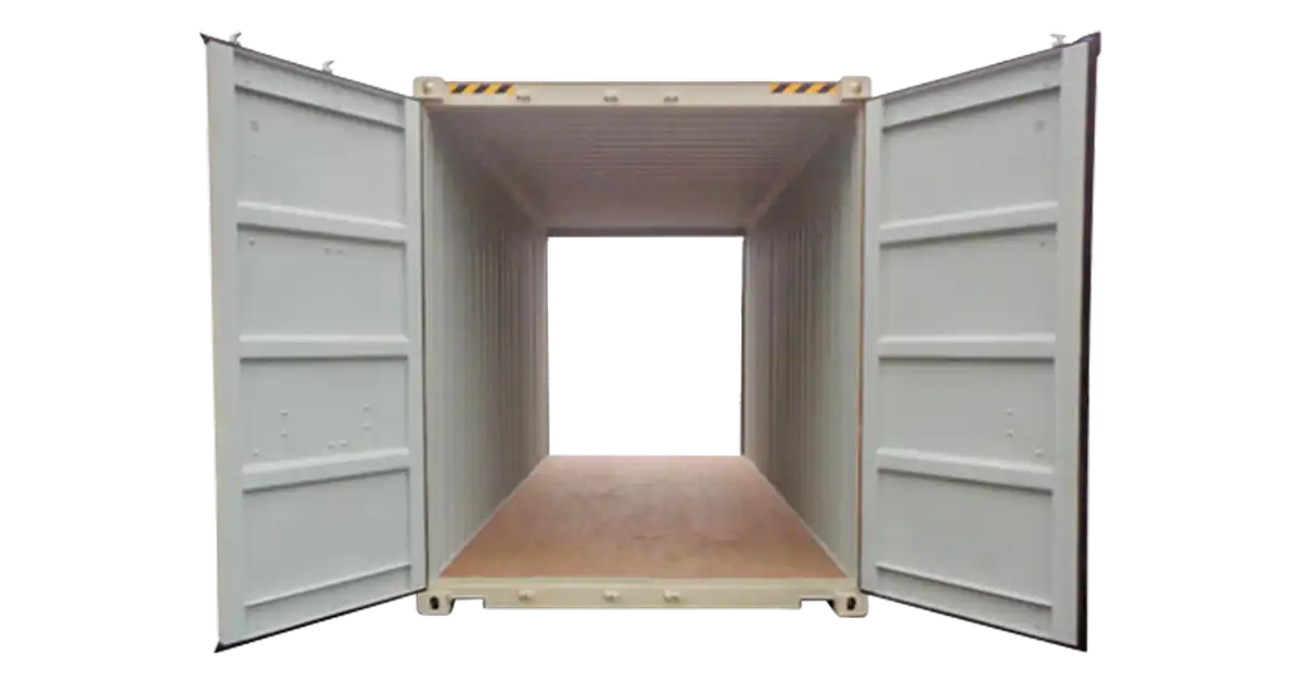 20' High Cube Double Door Container - One Trip