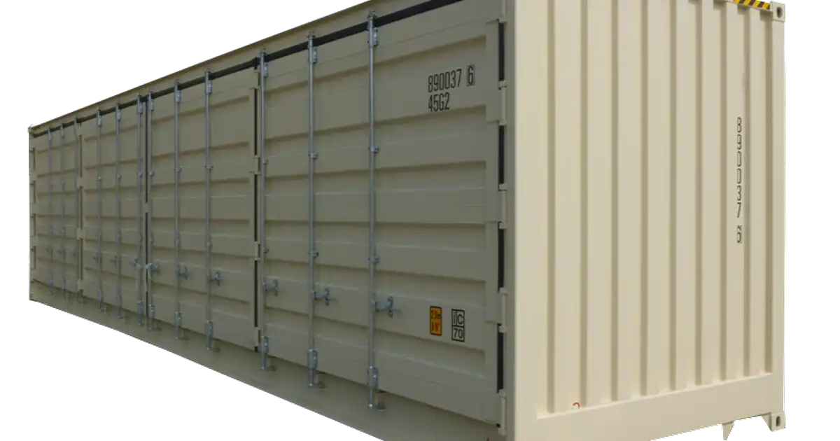 40' Open Side High Cube Container - One Trip