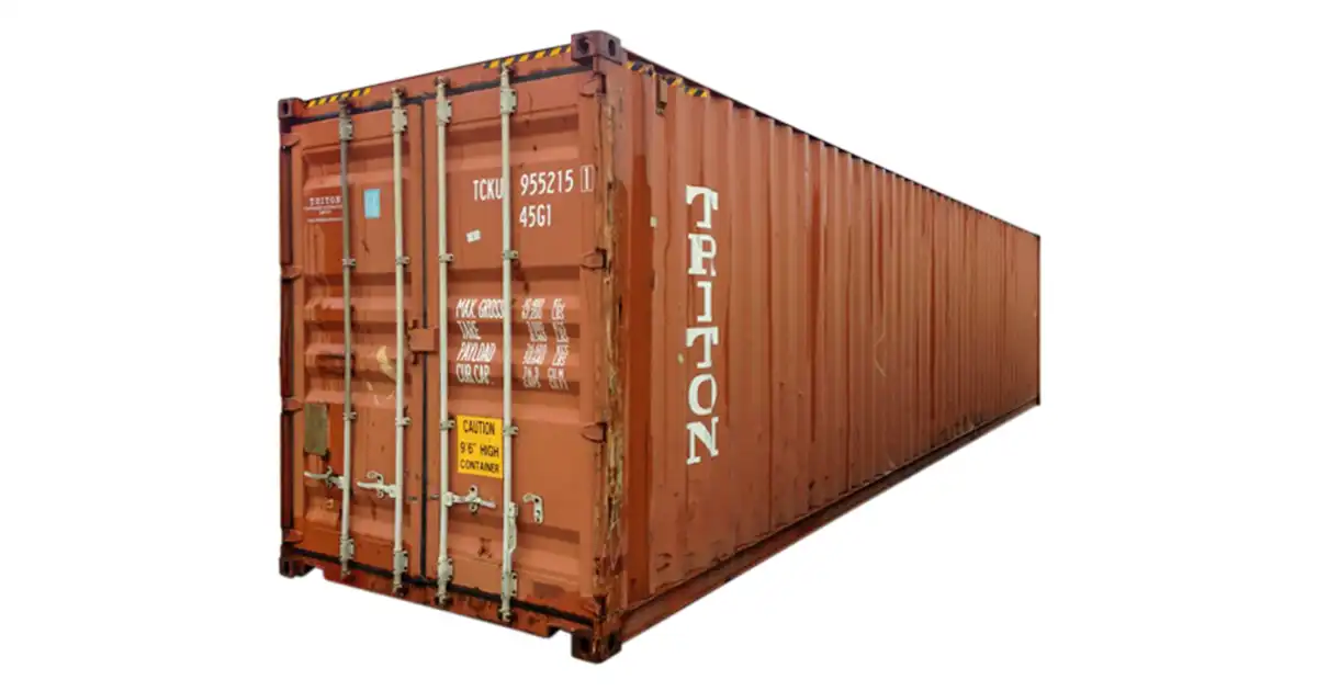 40' High Cube Container - Wind And Water Tight