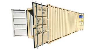 20' High Cube Double Door Container - One Trip