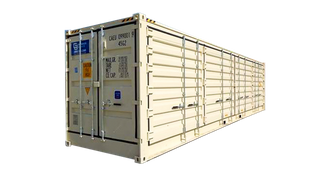 40' Open Side High Cube Container - One Trip