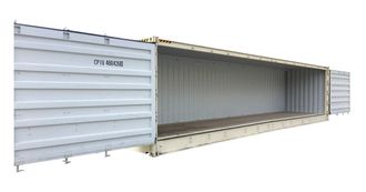 40' Open Side High Cube Container - One Trip