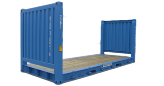 20ft Cargo Worthy Flatrack Container